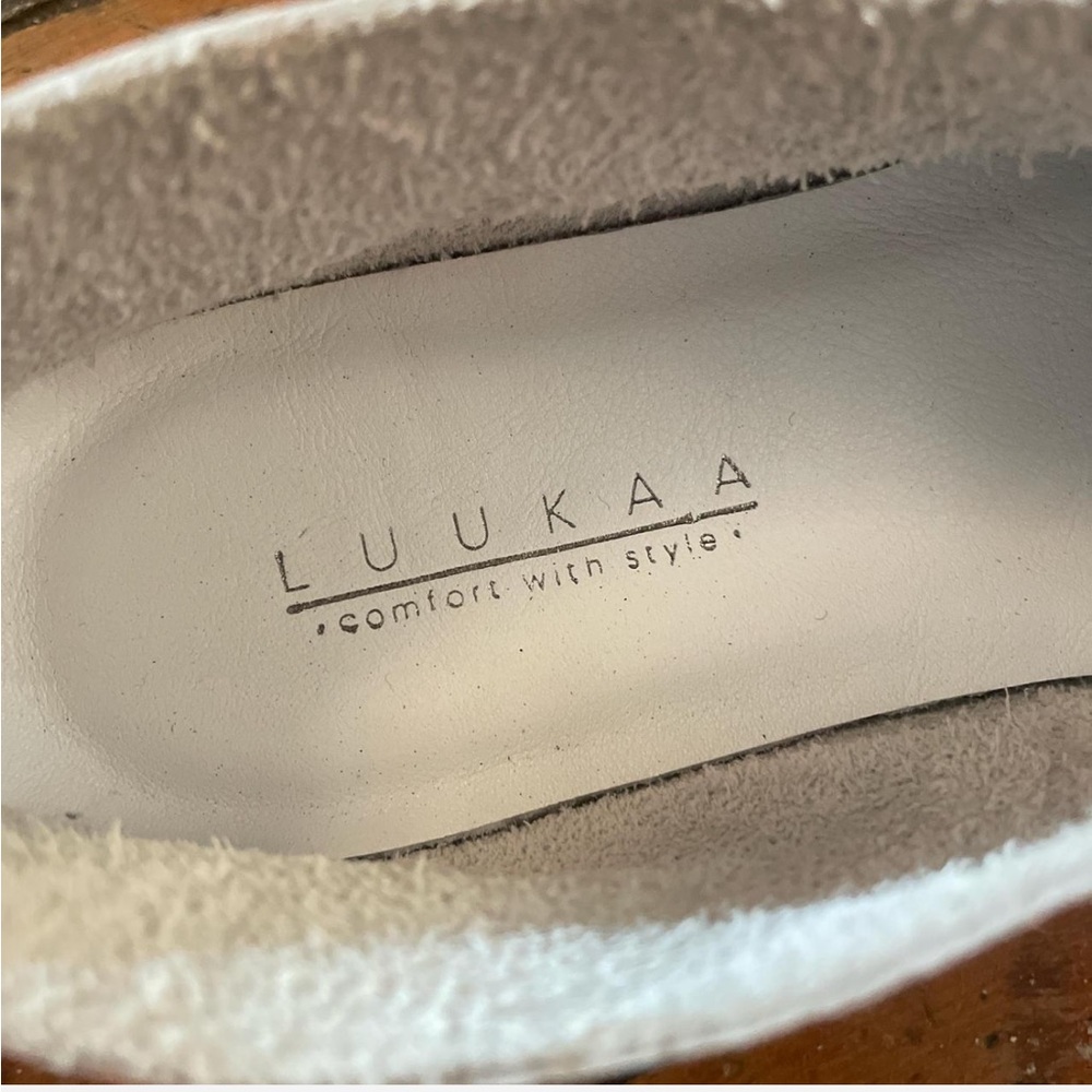 LUUKAA leather polka dot slip ons - Picture 4 of 5
